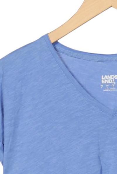 Lands End Women's T-Shirt Light Blue M 3