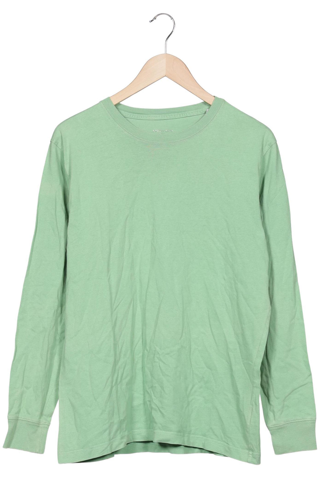 Lands End Men Long Sleeve Shirt Light Green M Cotton 2