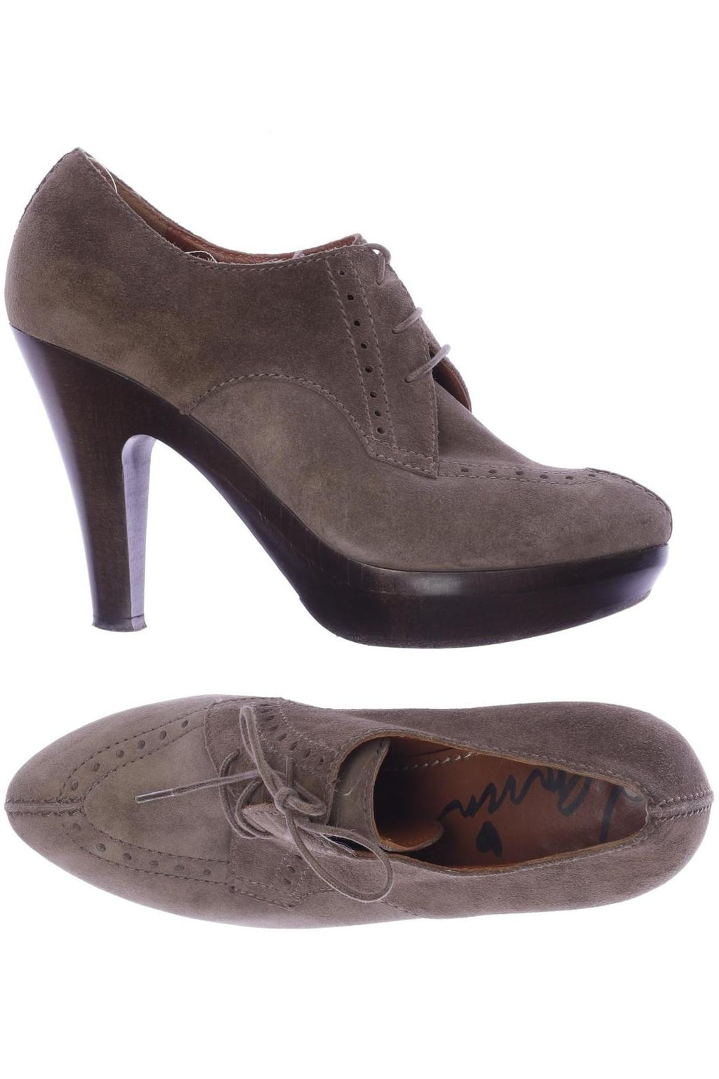 Lanvin Women Ankle Boot Brown EU 37.5 3