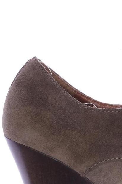 Lanvin Women Ankle Boot Brown EU 37.5 4