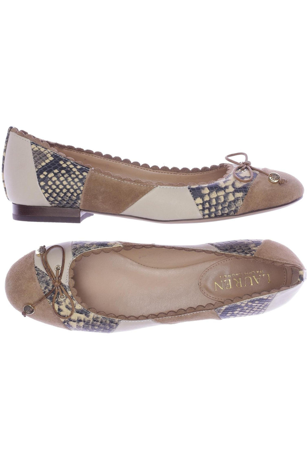 Lauren Ralph Lauren Ballet Flat Beige EU 37.5 2