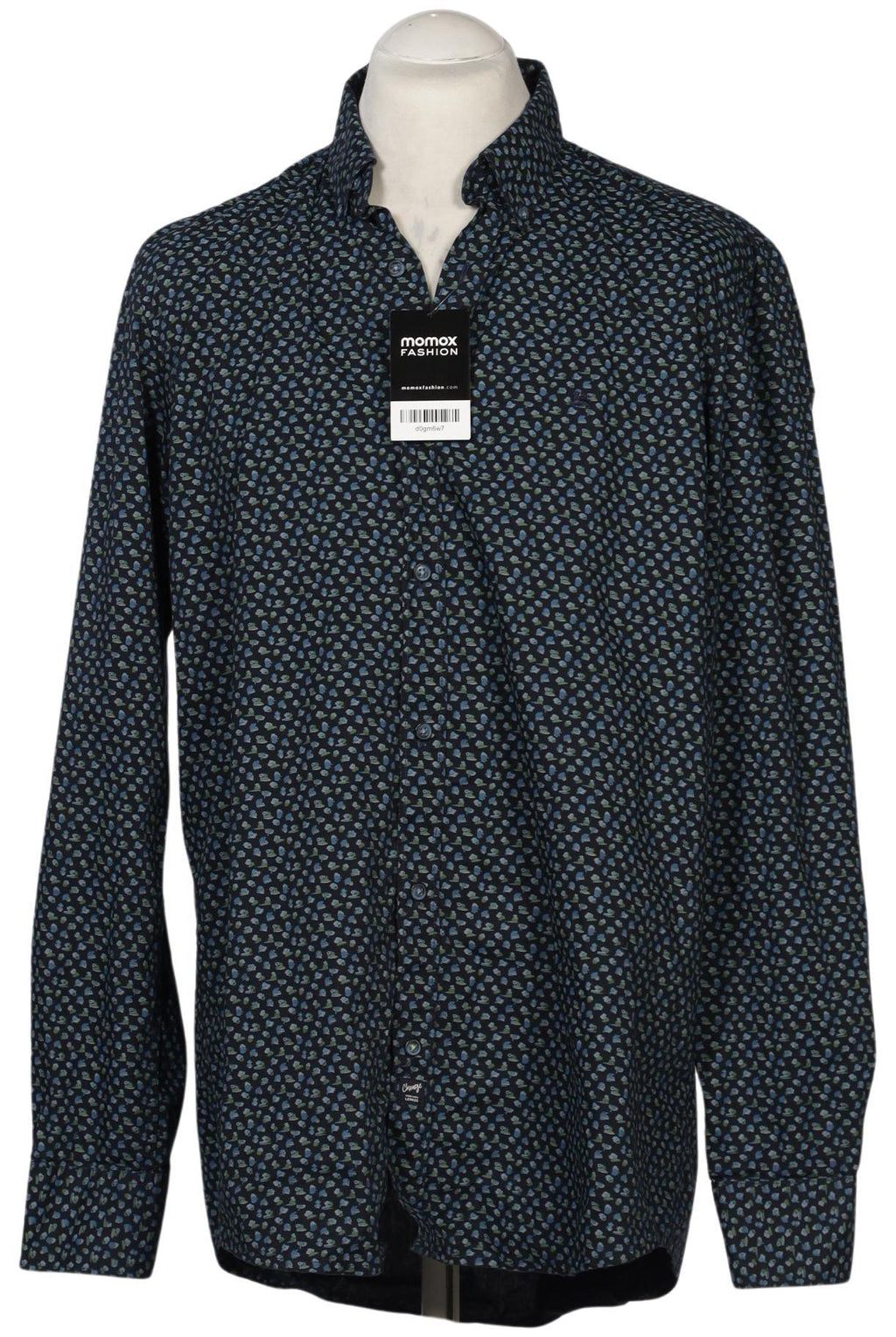 Lerros Men Shirt Navy Blue Size XL Cotton 4