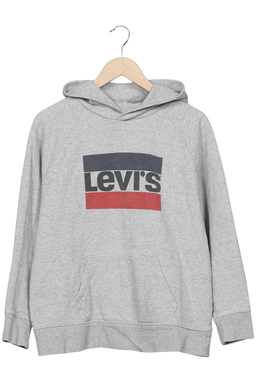 Levi's Herren Kapuzenpullover Grau Baumwolle Gr. L 10