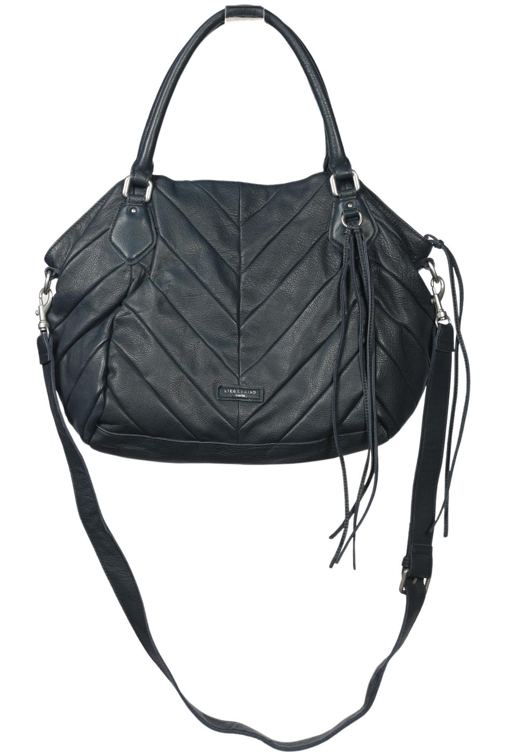 Liebeskind Berlin Large Women's Handbag Leather Navy Blue 5