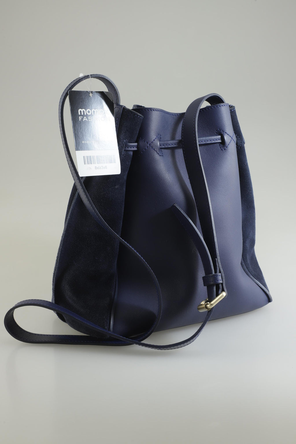 Longchamp Women's Handbag Leather Navy Blue 4