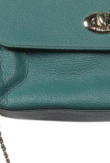 Luisa Spagnoli Large Women's Handbag Green Leather 4