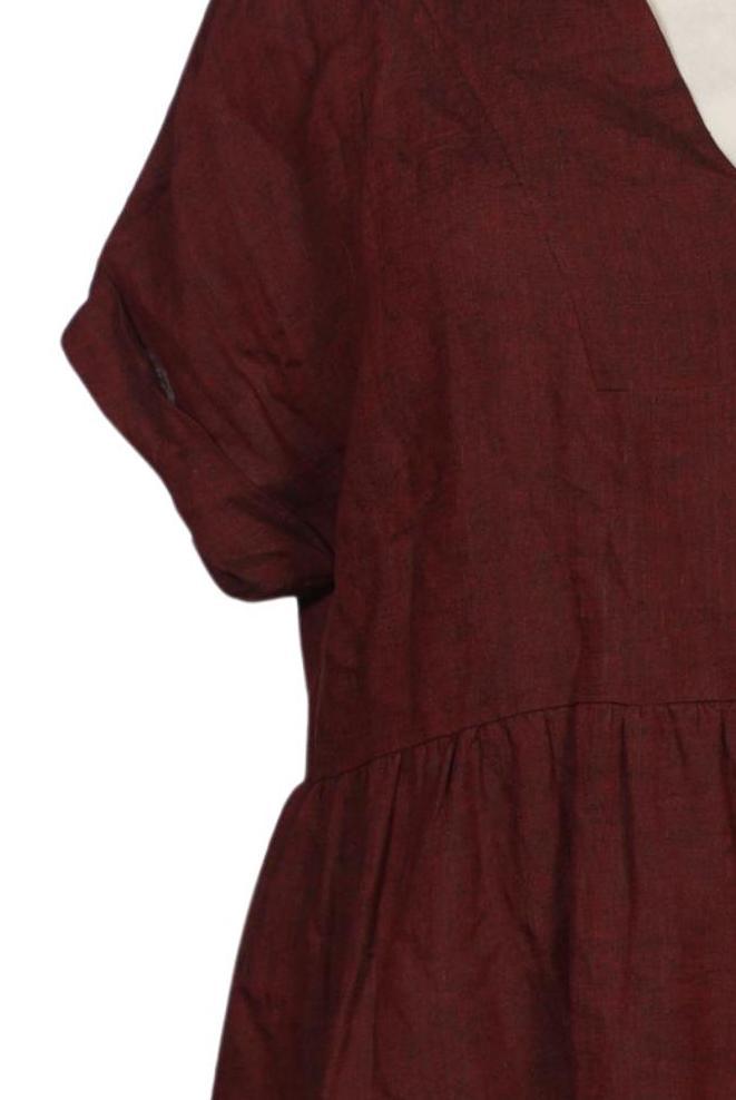 Madeleine Women Dress Bordeaux EU 42 Linen 4