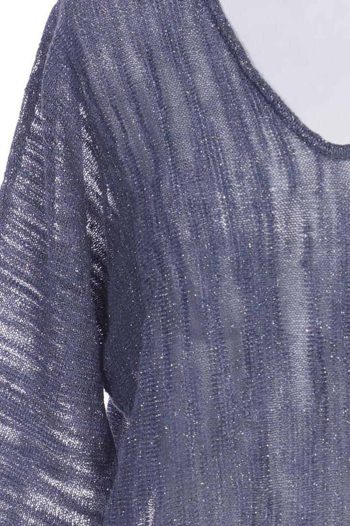 Madeleine Women's Sweater Navy Blue Size XS Linen Synthetic Second Hand 6
