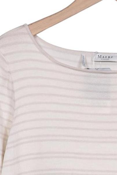 Maerz Women's Sweater Cream White EU 48 Merino 4