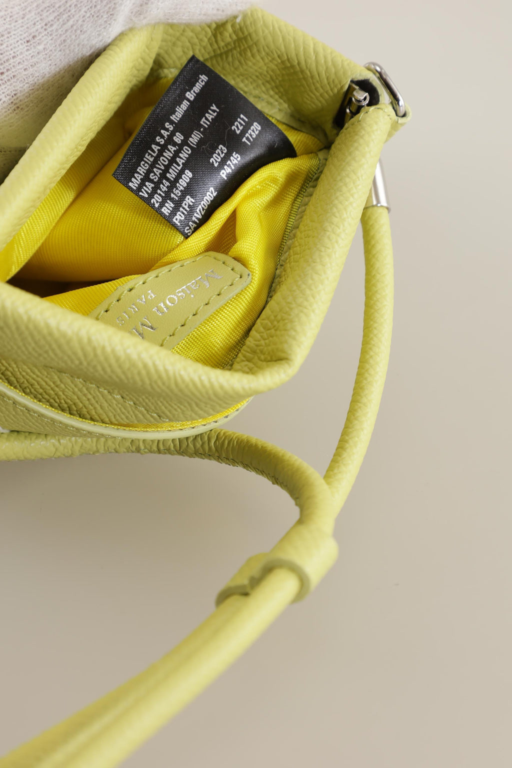 Maison Margiela Small Handbag Yellow Leather 7