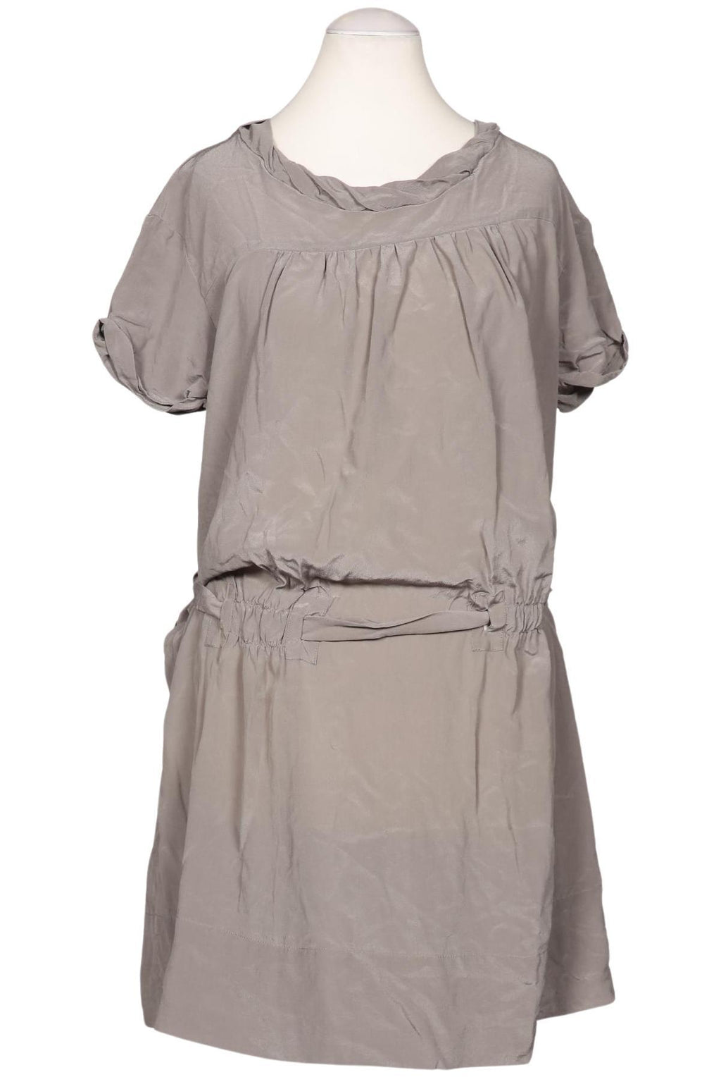 Maje Damen Kleid Grau Seide Gr. S 5