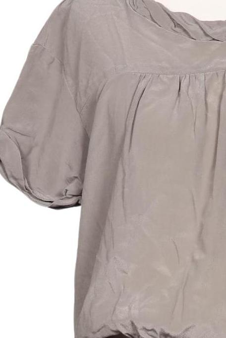 Maje Damen Kleid Grau Seide Gr. S 7