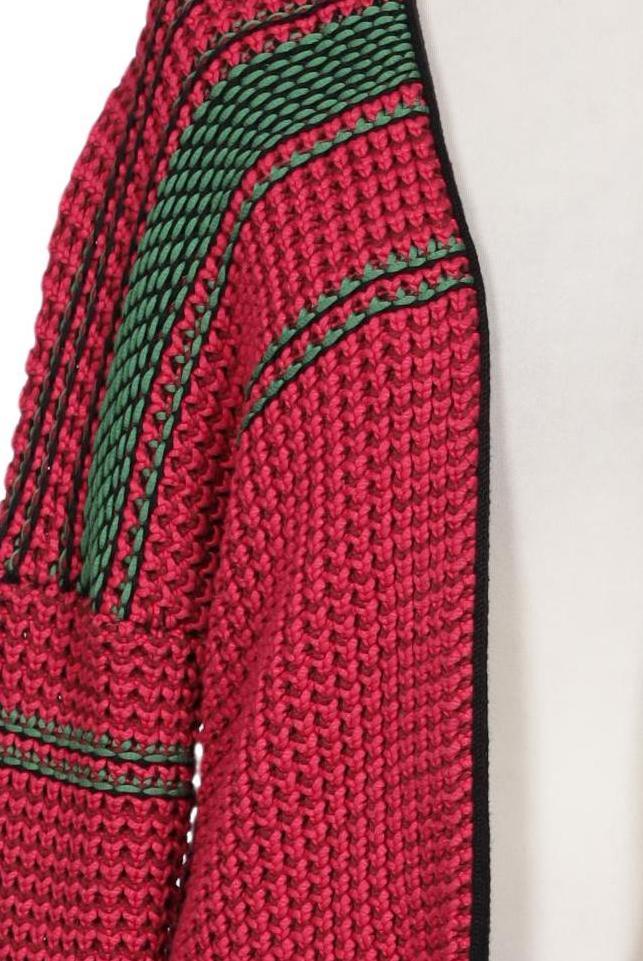 Maje Knit Cardigan Multicolor S Cotton Blend 4