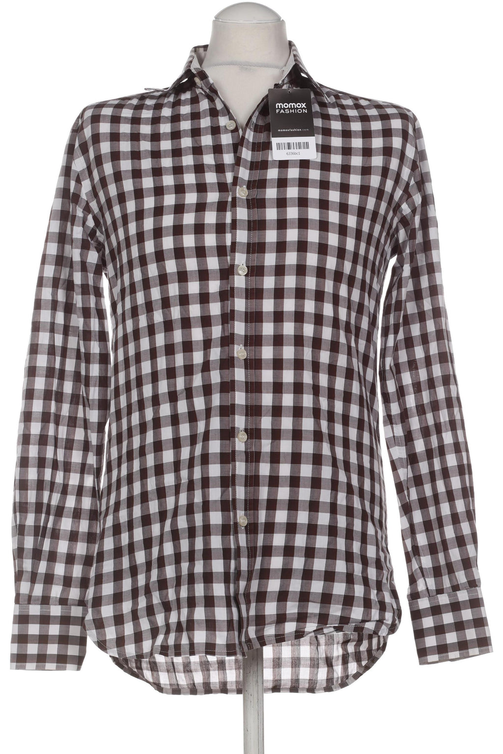 Mango Herrenhemd Braun XS Baumwolle 4
