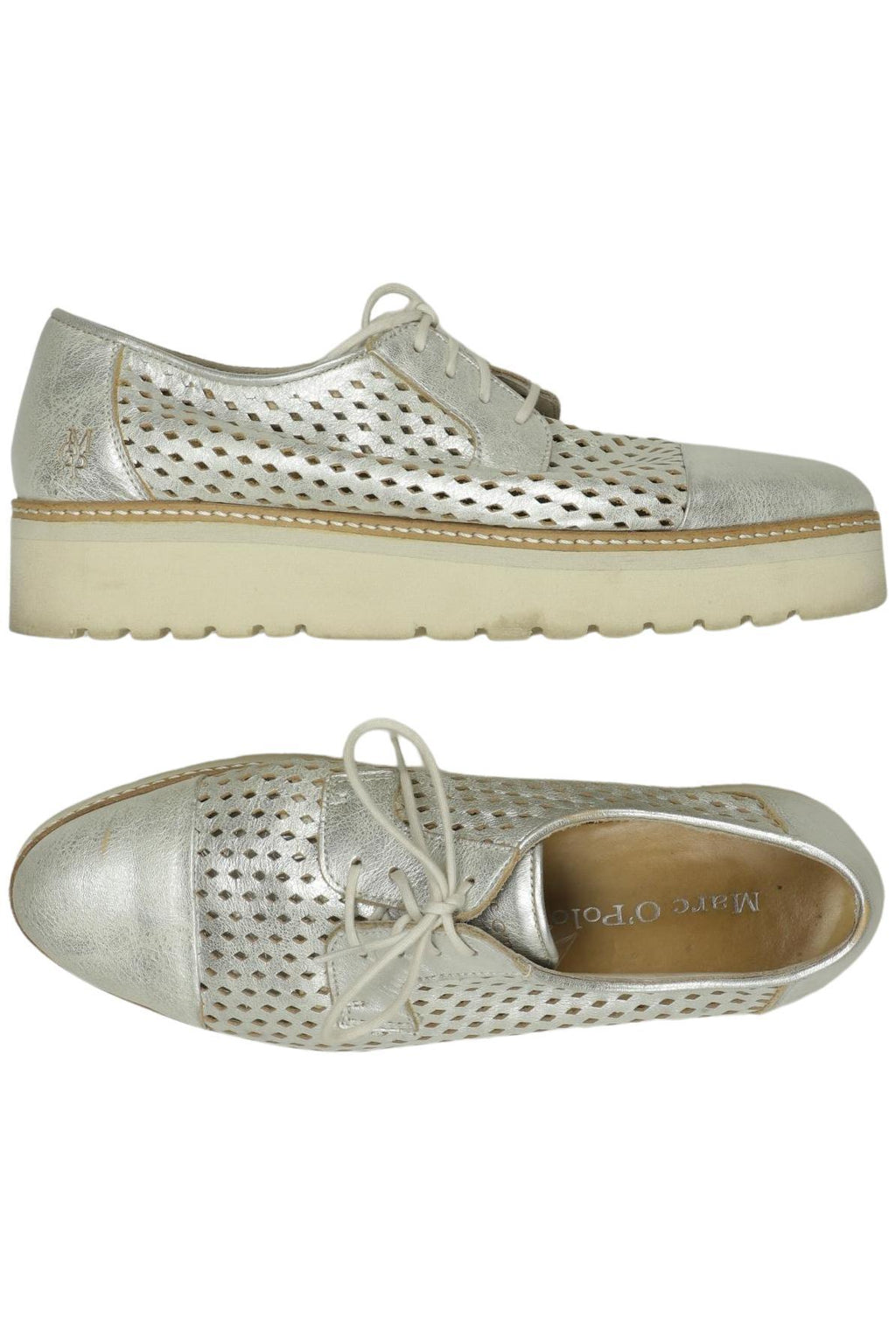 Marc O'Polo Women's Low Shoe Silver EU 38.5 2