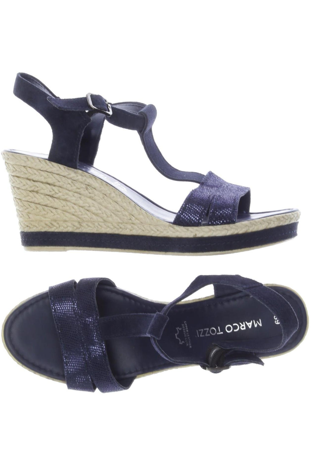 Marco Tozzi Damensandalen Blau EU 39 Leder 5