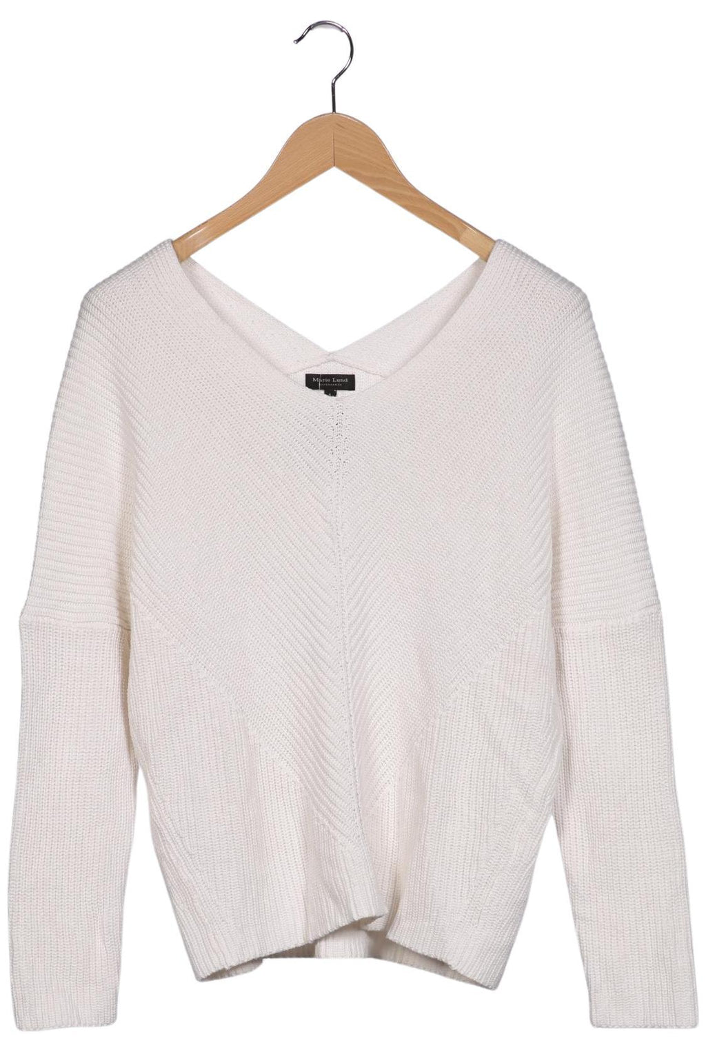 Marie Lund Women's Pullover Cream White Size S 4