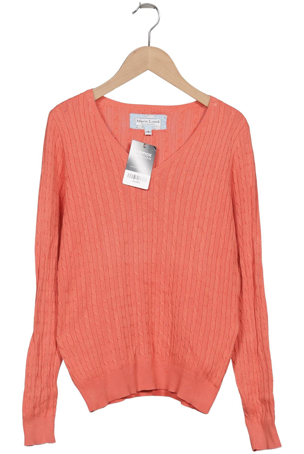 Marie Lund Women's Sweater Orange Size S 4