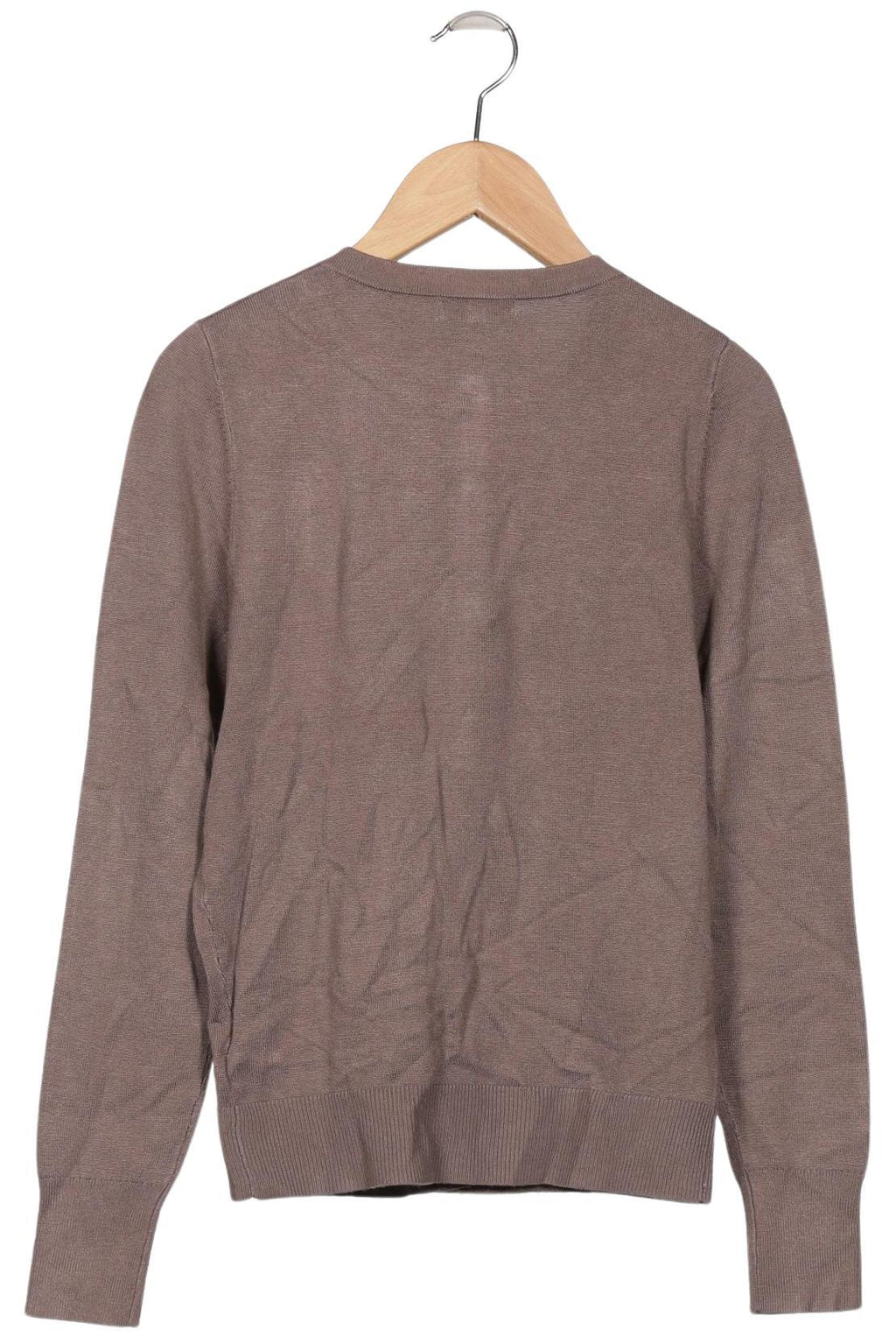 Marie Lund Women's Knit Cardigan Brown Size S 4