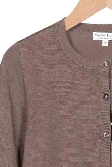 Marie Lund Women's Knit Cardigan Brown Size S 5