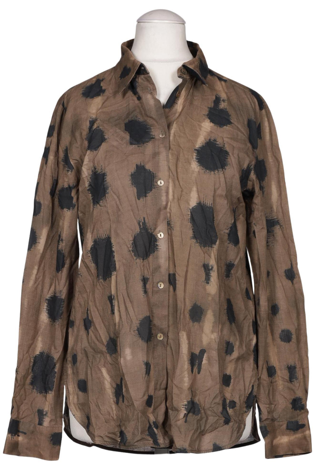 Massimo Dutti Women's Blouse Brown EU 34 Cotton 4