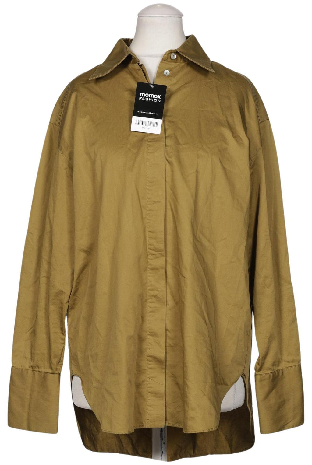 Massimo Dutti Women's Blouse Green EU 36 Cotton 2