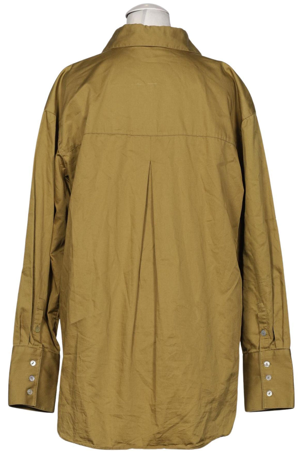 Massimo Dutti Women's Blouse Green EU 36 Cotton 3