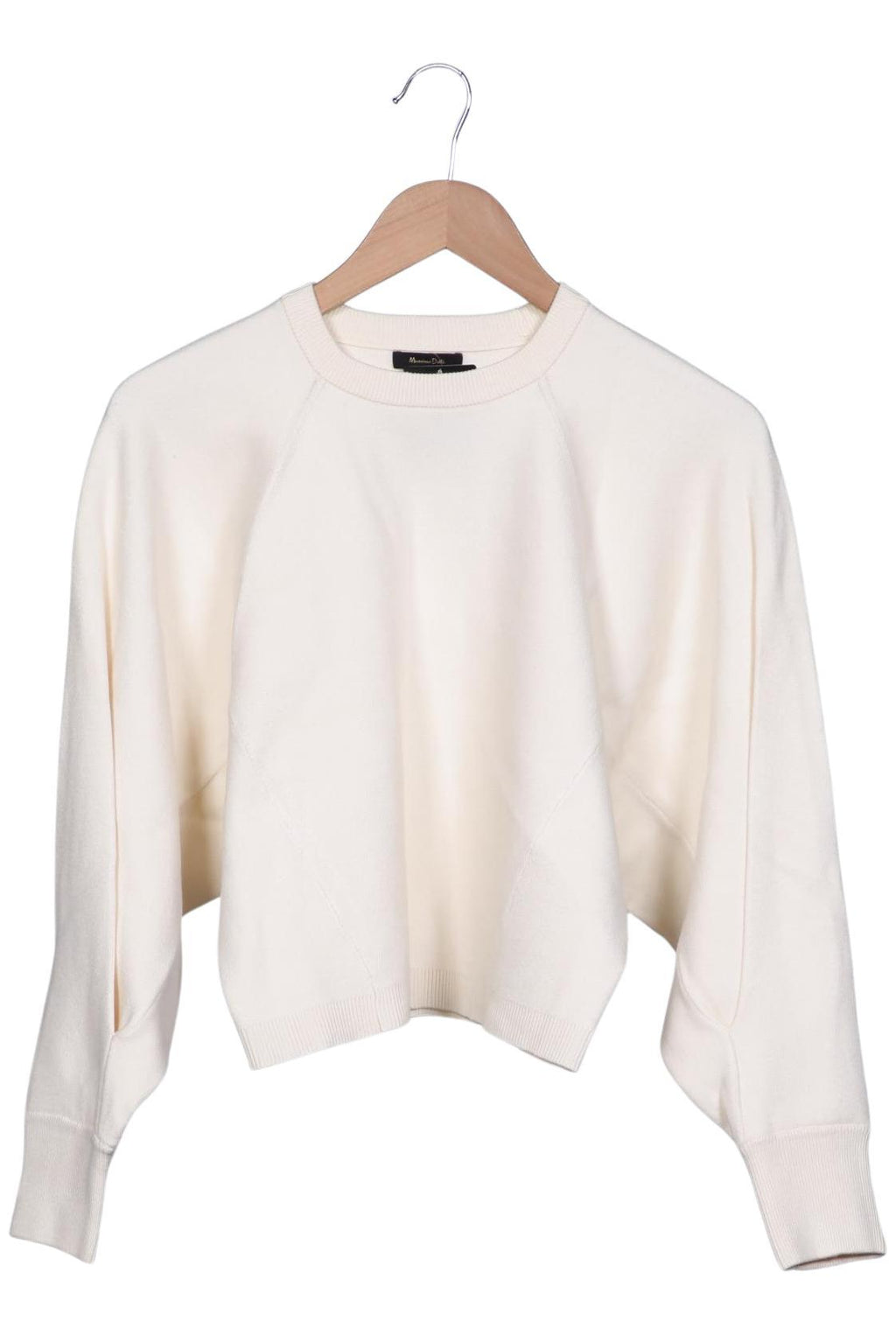 Massimo Dutti Women's Sweater Cream White M 5