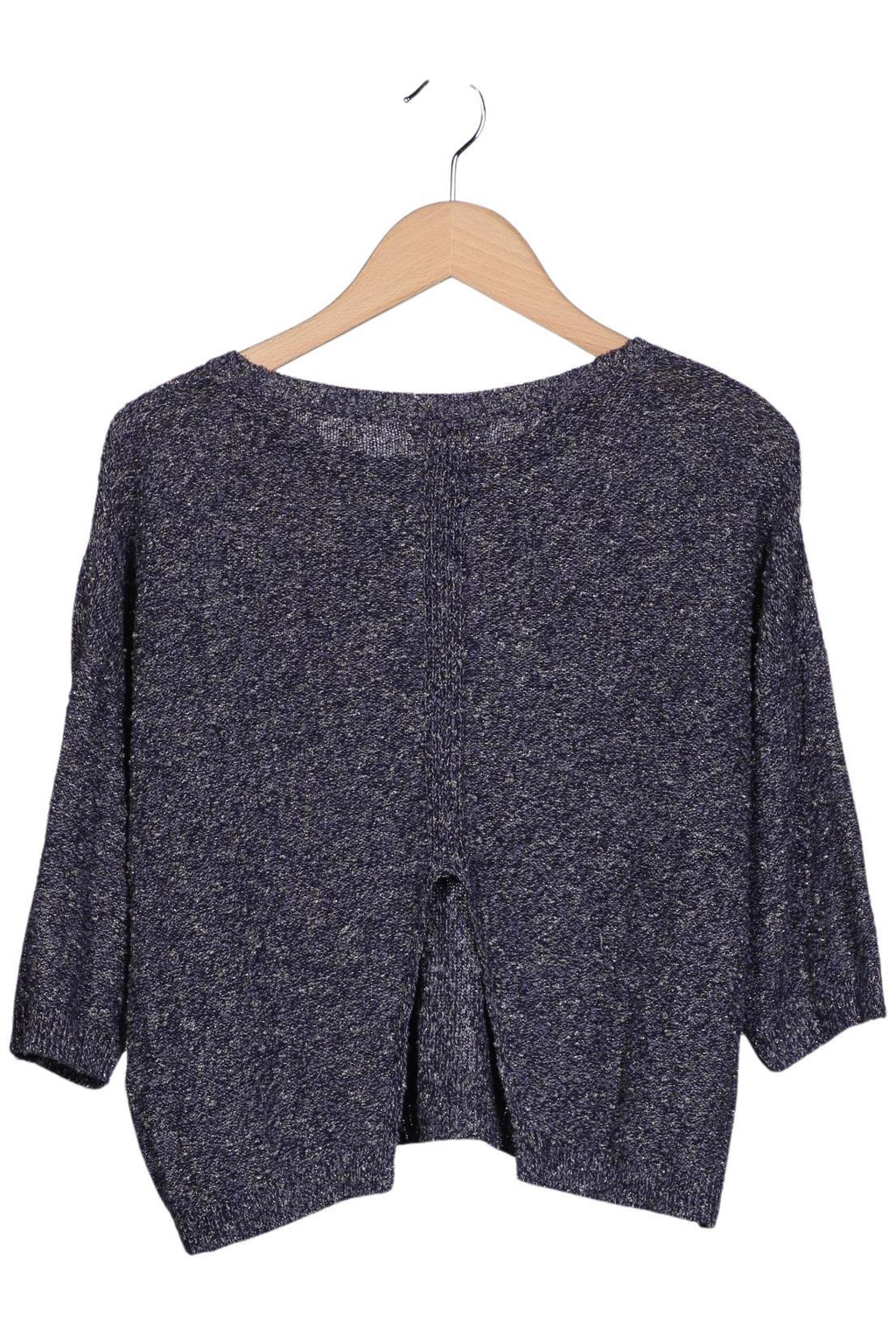 Massimo Dutti Women's Sweater Navy Size S 5
