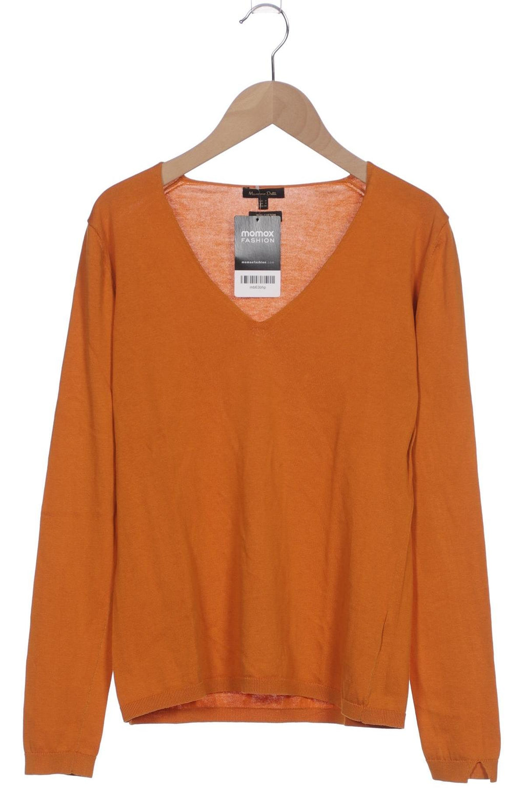 Massimo Dutti Damen Pullover Orange S Baumwolle 7