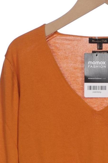 Massimo Dutti Damen Pullover Orange S Baumwolle 9