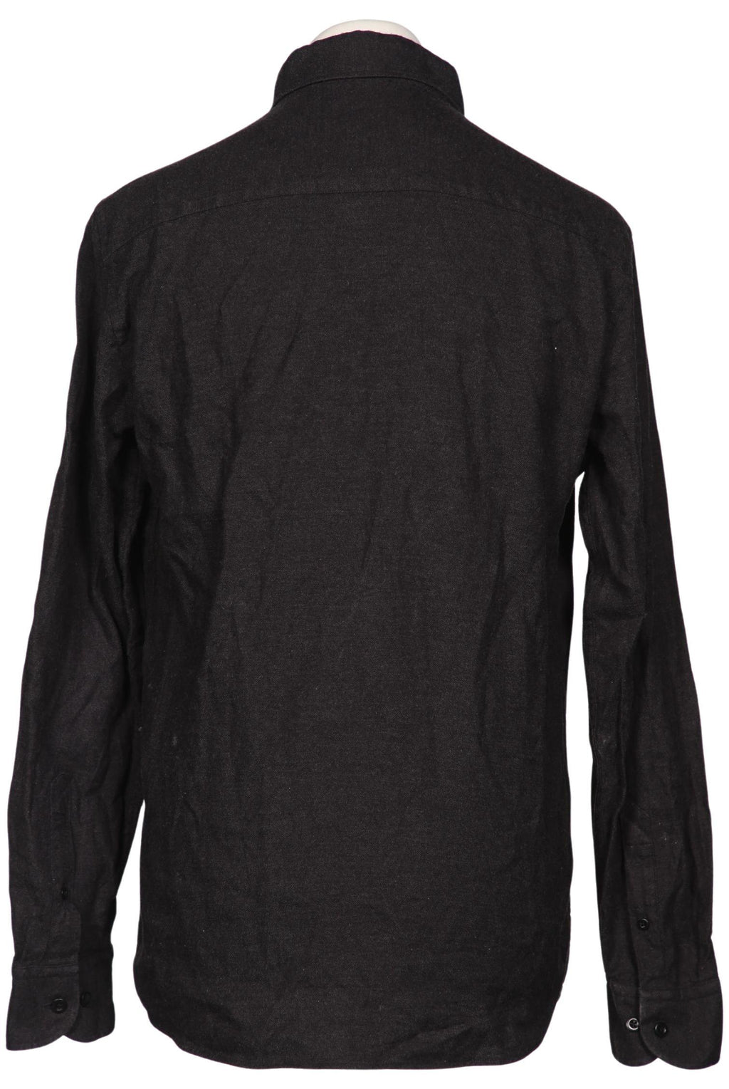 Massimo Dutti Herren Hemd Grau L Baumwolle 8