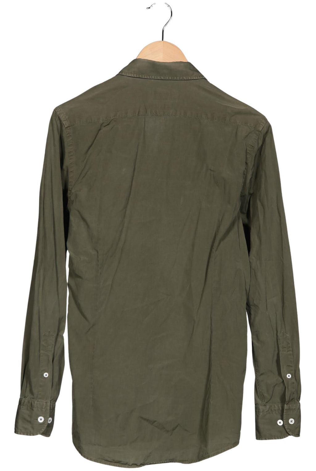 Massimo Dutti Men's Shirt Green Size S 6