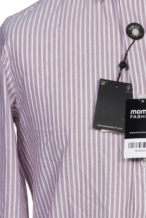 Massimo Dutti Men's Shirt Purple M Cotton 4
