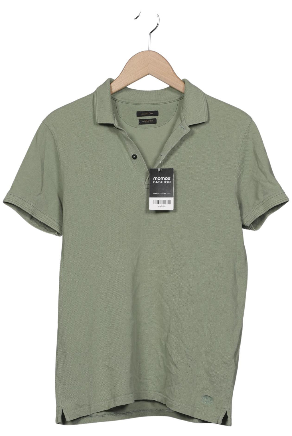 Massimo Dutti Herren Poloshirt Grün M Baumwolle 7