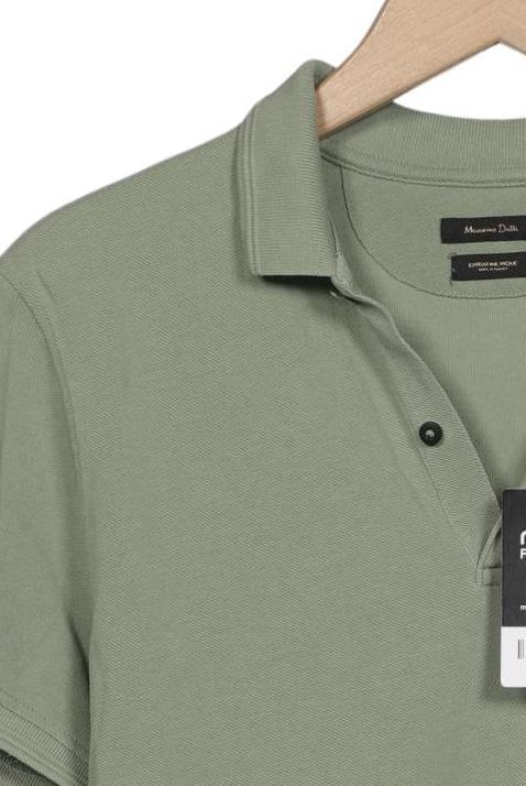 Massimo Dutti Herren Poloshirt Grün M Baumwolle 8