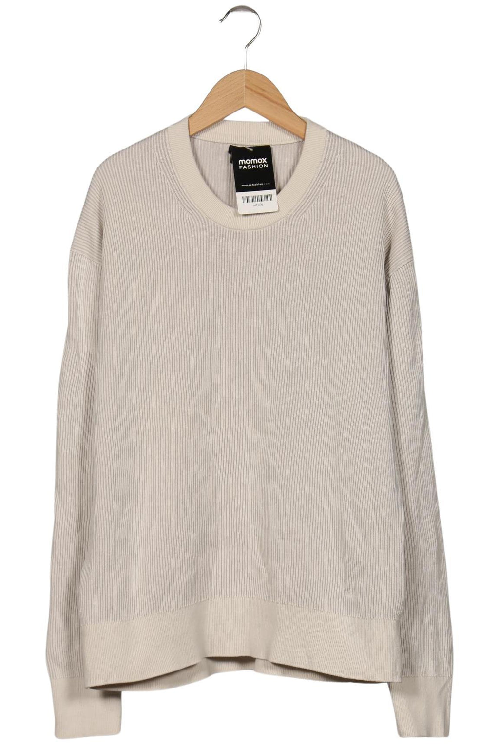 Massimo Dutti Herren Pullover Cremeweiß Gr. L Baumwolle 3