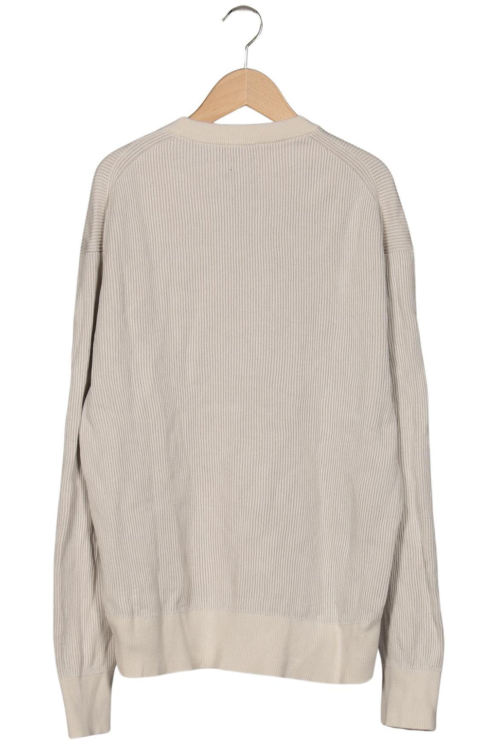 Massimo Dutti Herren Pullover Cremeweiß Gr. L Baumwolle 4