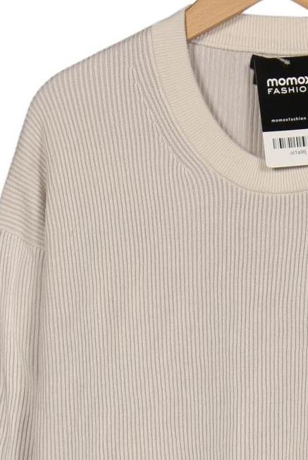 Massimo Dutti Herren Pullover Cremeweiß Gr. L Baumwolle 5
