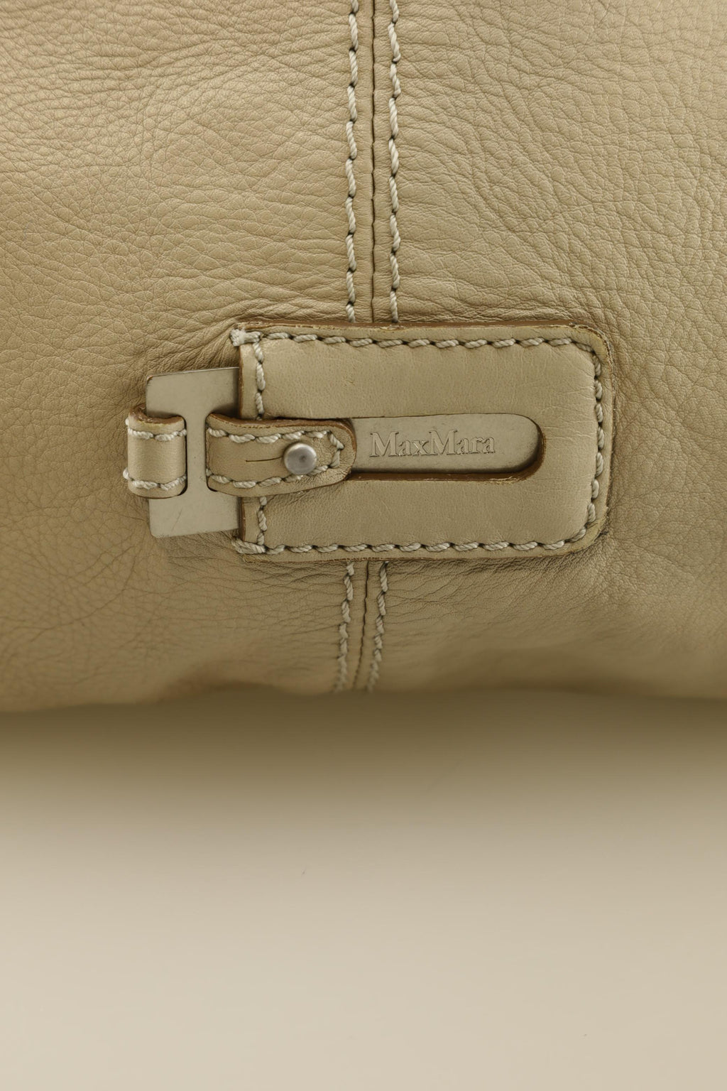 Max Mara Women Handbag Beige Leather 6