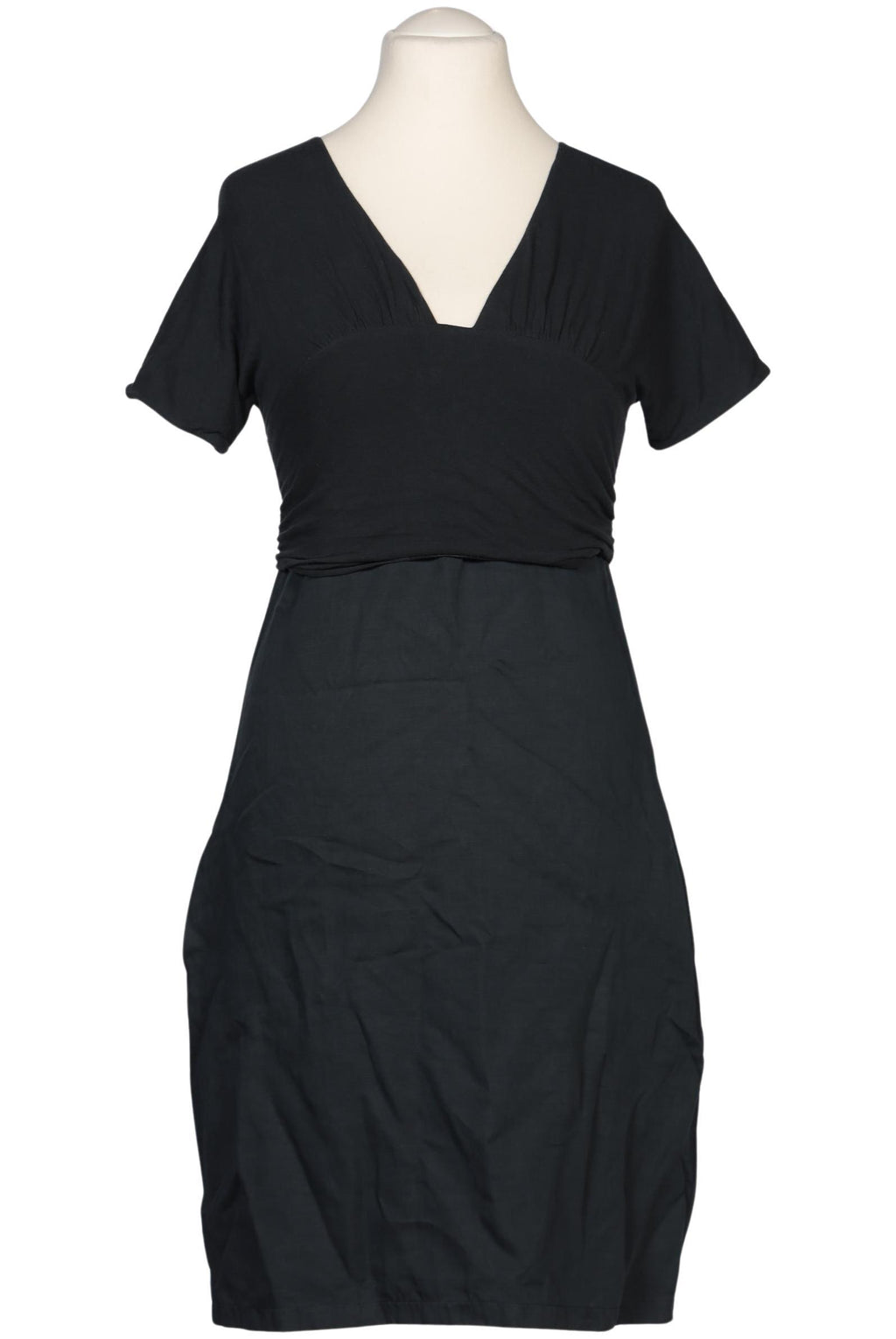 Max Mara Women's Dress Navy Blue L Linen Cotton Elastane 2