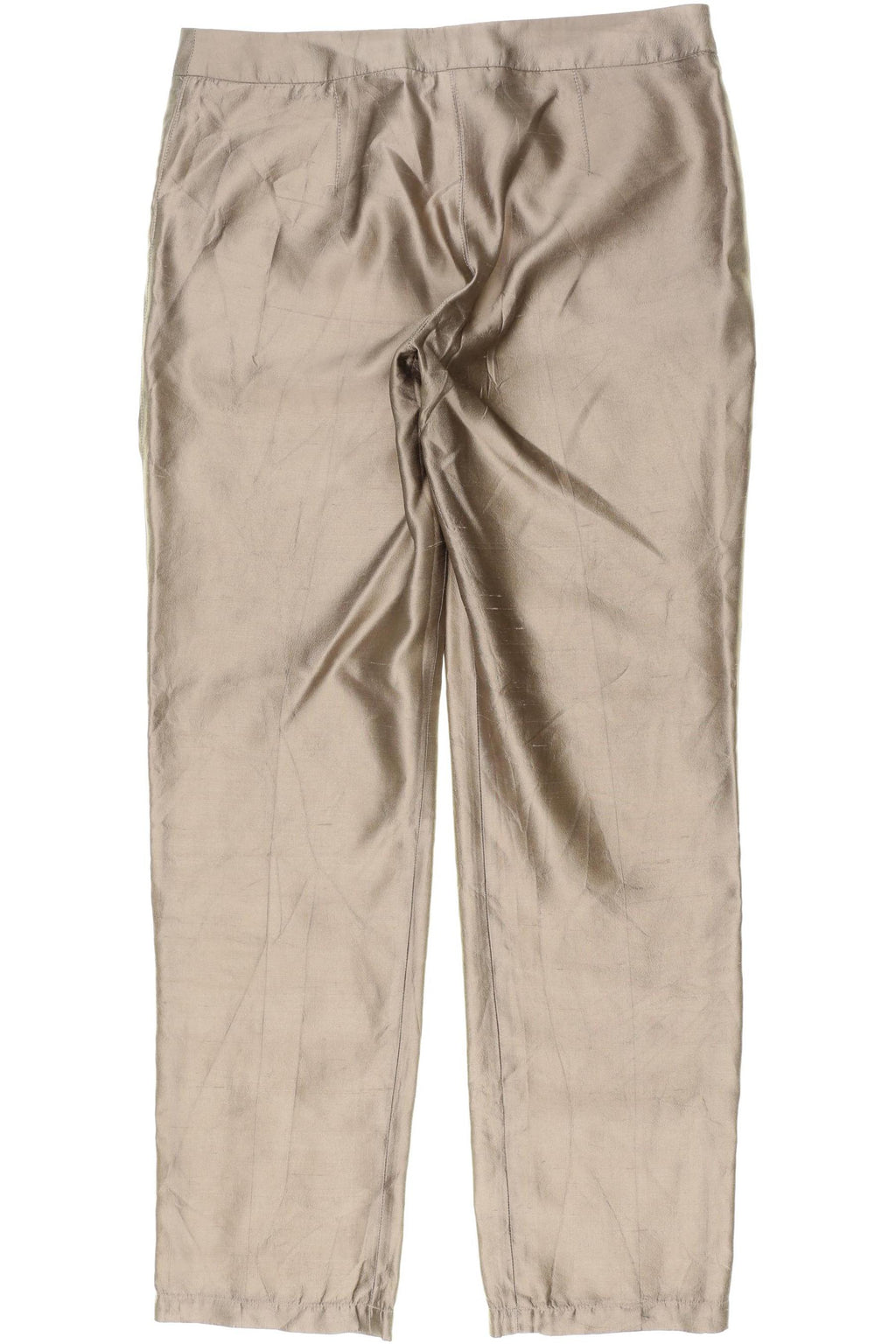 Max Mara Women's Silk Trousers Beige EU 36 3