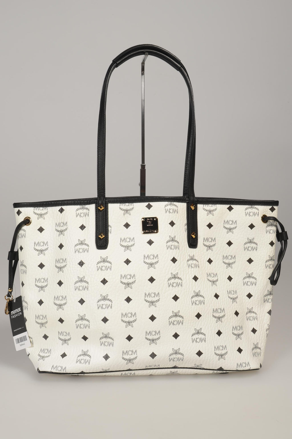MCM Women's Large Leather Handbag White 2