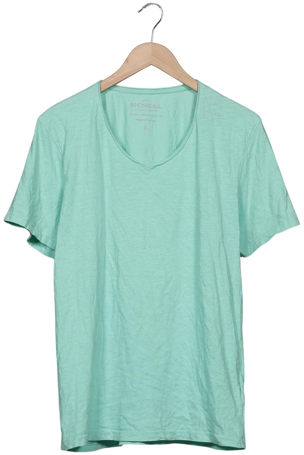 McNeal Herren T-Shirt Hellgrün L Baumwolle 2