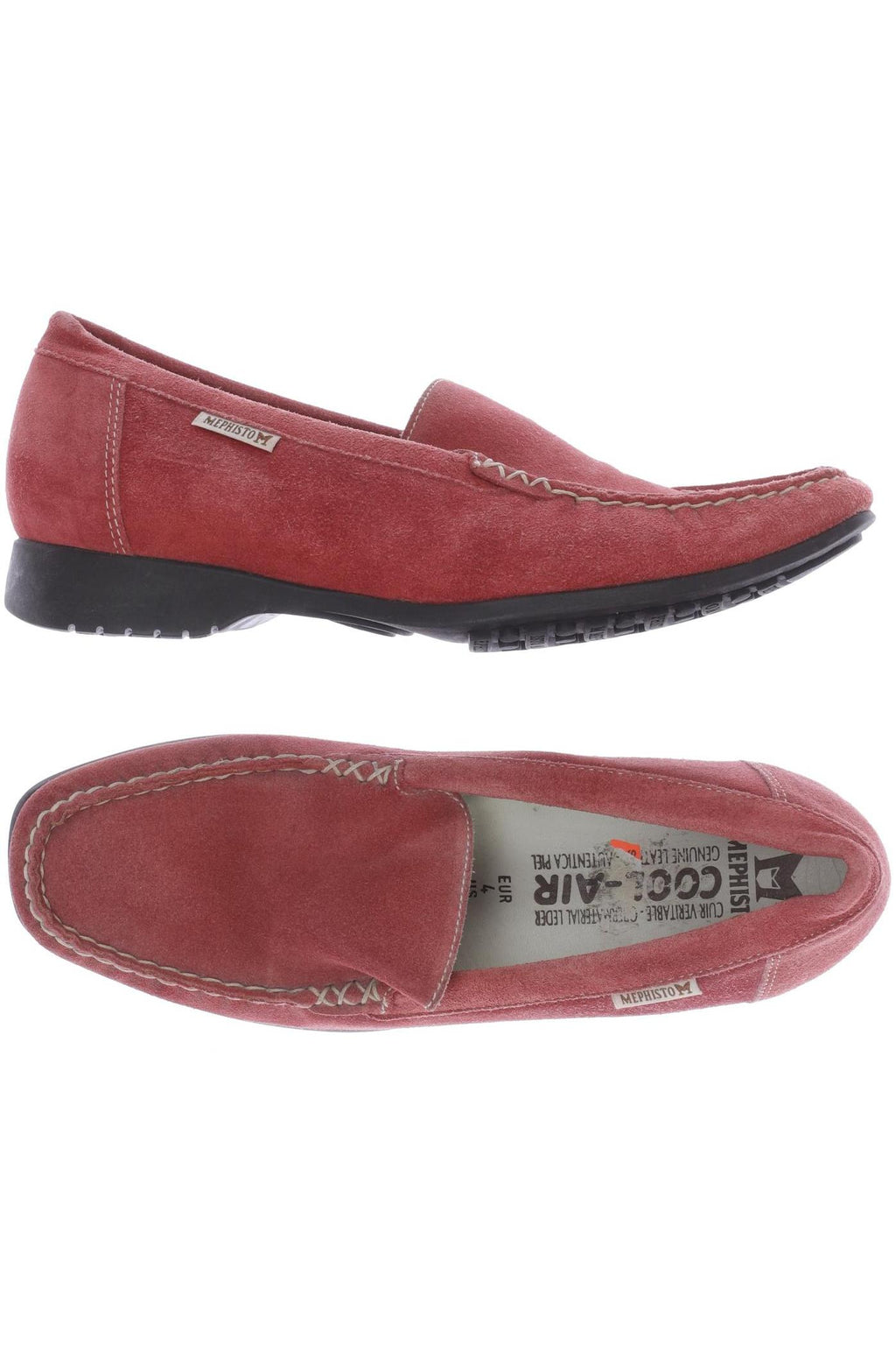 Mephisto Women's Half Shoe Red EU 37.5 Leather Second Hand 3
