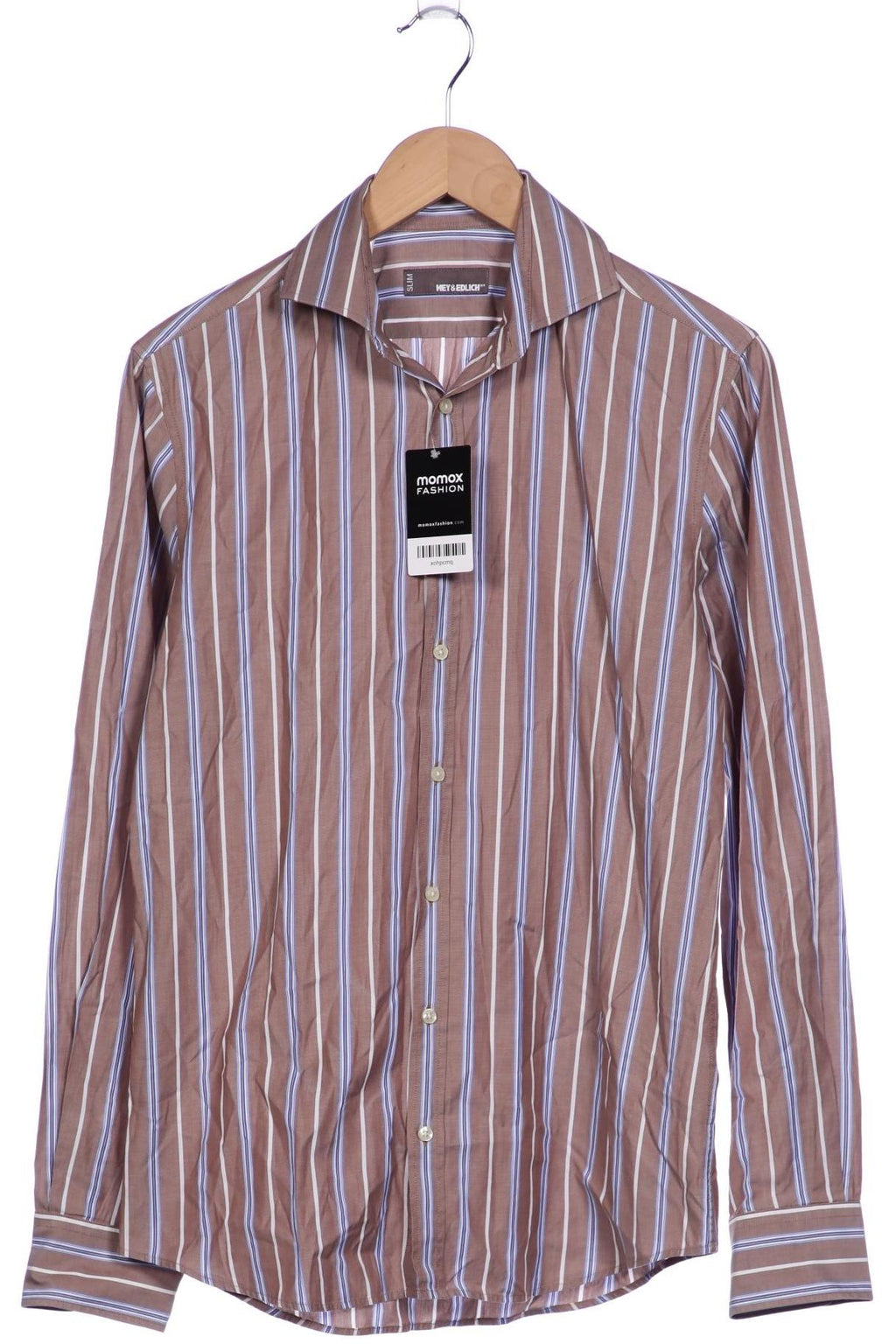 Mey Edlich Men Shirt Brown 38 Cotton 2