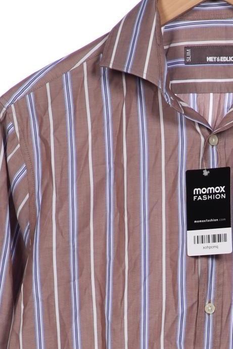 Mey Edlich Men Shirt Brown 38 Cotton 4