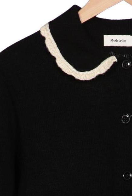 Modstroem Women's Cardigan Black Size S 4