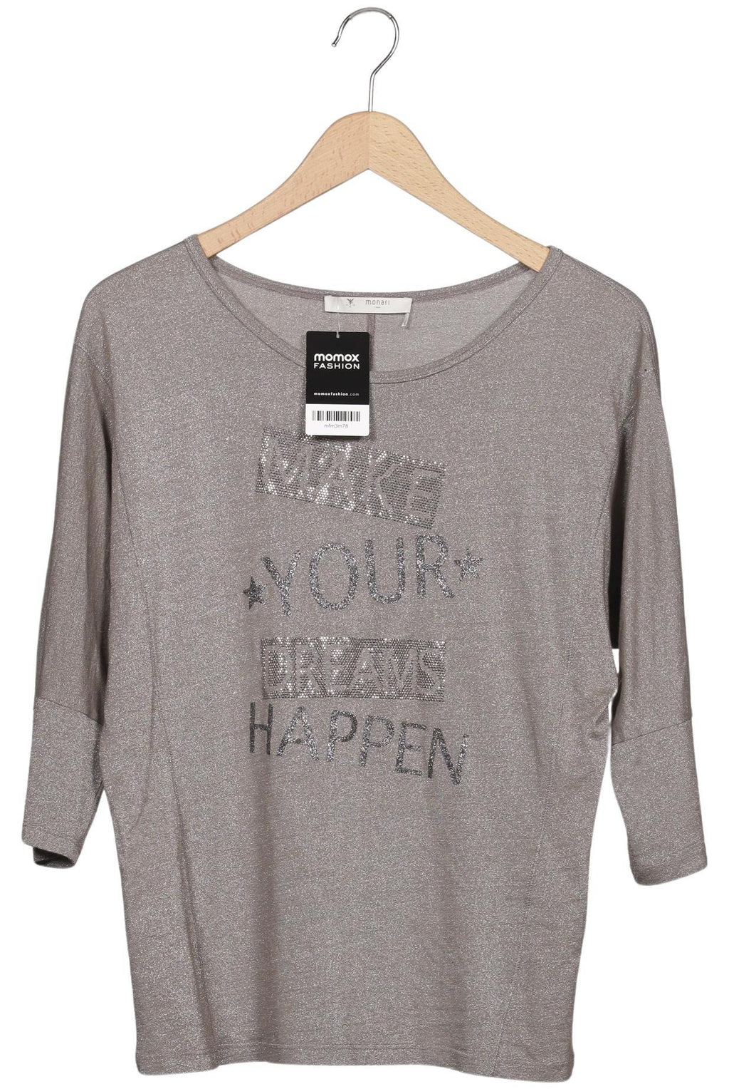 monari Damen Langarmshirt Grau EU 38 5