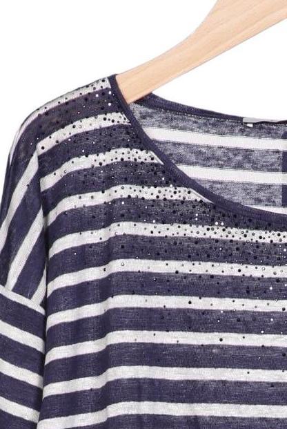 monari Women Long Sleeve Shirt Multicolor EU 38 Linen 3